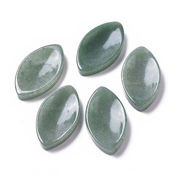 Natural Green Aventurine Massager, Worry Stone for Anxiety Therapy, Horse Eye, 48x27x8mm