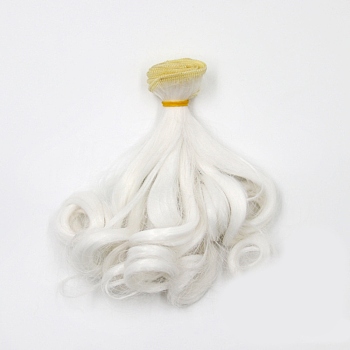 High Temperature Fiber Long Pear Perm Hairstyle Doll Wig Hair, for DIY Girl BJD Makings Accessories, WhiteSmoke, 5.91~39.37 inch(15~100cm)