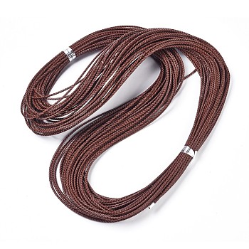 Braided Leather Cord, Sienna, 3mm, 50yards/bundle