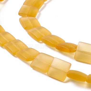 Transparent Frosted Glass Beads Strands(FGLA-S001-M01)-4