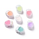 UV Plating Rainbow Iridescent Acrylic European Beads(SACR-E009-26)-1