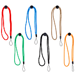 6Pcs 6 Colors Polyester Mobile Straps, with ABS Plastic Findings, Mixed Color, 497mm, 1pc/color(HJEW-GF0001-69)
