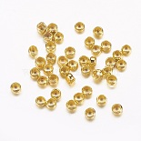 Golden Round Brass Beads(J0JMN012)