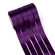 Single Face Satin Ribbon, Polyester Ribbon, Purple, 1 inch(25mm) wide, 25yards/roll(22.86m/roll), 5rolls/group, 125yards/group(114.3m/group)(RC25mmY035)