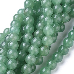 Natural Green Aventurine Beads Strands, Round, 8mm, Hole: 1mm, 15~16 inch(GSR024)