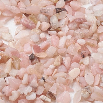 Natural Pink Opal Beads, No Hole/Undrilled, Chip, 3~11x3~5x1~3.5mm, about 5880pcs/500g