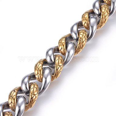 304 Stainless Steel Bracelets(BJEW-L631-18GP)-2
