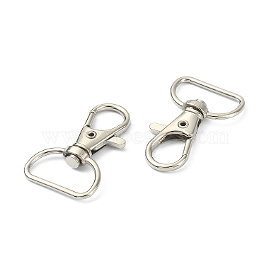 20Pcs Iron Swivel D Rings Lobster Claw Clasps(IFIN-FS0001-22)-4
