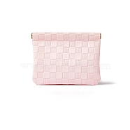 Imitation Leather Coin Purse, Multipurpose Shrapnel Makeup Bag, Headphone Storage Bag, Pink, 15x10cm(PW-WGDEBDC-04)