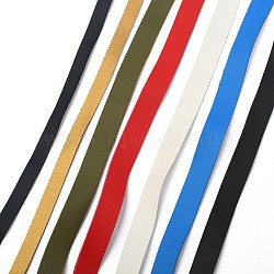 Imitation Leather Cord, Mixed Color, 5~15x1.5mm, about 1.09 yards(1m)/strand(LC-MSMC001-01)