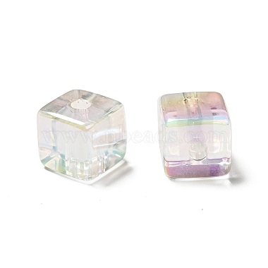 UV Plating Rainbow Iridescent Transparent Acrylic Beads(OACR-A014-05)-3