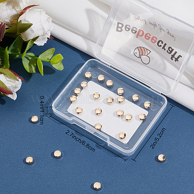 beebeecraft 50pcs perles d'espacement en laiton(KK-BBC0002-58)-7