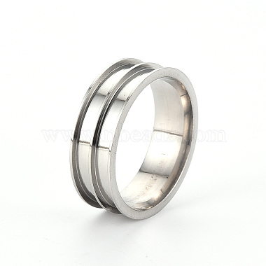 201 Stainless Steel Ring Core Blank for Inlay Jewelry Making