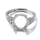 Adjustable 925 Sterling Silver Ring Components(STER-K179-16P)-2