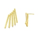 Rack Plating Brass Rectangle Bar Stud Earrings for Women(EJEW-G322-20MG)-3