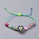 Fils de nylon ajustables bracelets de perles tressées(BJEW-JB04453-M)-2