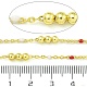 Brass Enamel Round Beaded Link Chain(CHC-G022-07G-14)-2