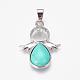Natural & Synthetic Mixed Stone Pendants(G-G651-A)-3