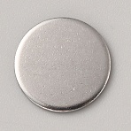304 Stainless Steel Stamping Blank Tag Cabochons, Flat Round, Stainless Steel Color, 12x1mm(STAS-WH0033-50D)