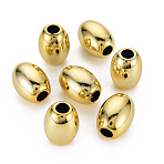 UV Plating Acrylic European Large Hole Beads, Barrel, Gold, 17x12.5mm, Hole: 5mm(PACR-T005-16A)