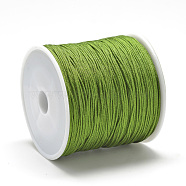 Nylon Thread, Chinese Knotting Cord, Olive Drab, 1mm, about 284.33 yards(260m)/roll(NWIR-Q009A-214)