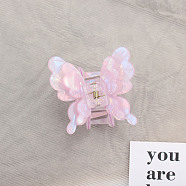 Butterfly Acrylic Claw Hair Clips, Hair Accessories for Women & Girls, Plum, 65x58x42mm(PW-WG49228-03)