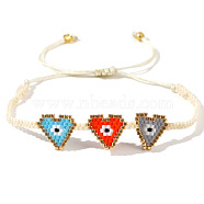 Colorful Heart Bracelet for Couples and Best Friends Handmade Beaded Eye(MG2296)