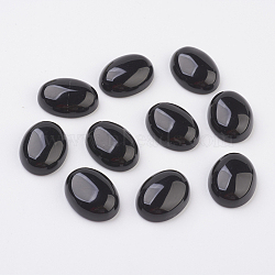 Natural Obsidian Flat Back Cabochons, Oval, 18x13mm(X-G-G741-13x18mm-20)