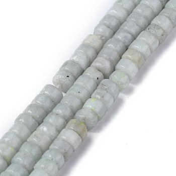 Natural Celestite/Celestine Beads Strands, Heishi Beads, Flat Round/Disc, 4x2mm, Hole: 0.8mm, about 150~165pcs/strand, 15.35~15.74 inch(39~40cm)