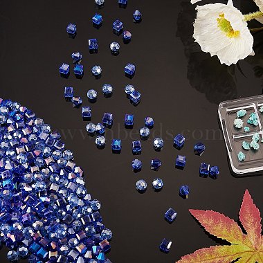 360 pièces 3 brins de perles de verre électrolytiques de style(EGLA-SZ0001-25B)-6