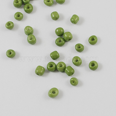 3mm OliveDrab Glass Beads