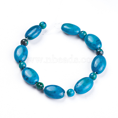 Natural Chrysocolla Beads Strands(G-F647-07)-2