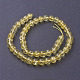 Synthetic Citrine Beads Strands(G-C076-8mm-6A)-2