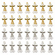Pandahall 60Pcs 2 Colors Angel Frosted Acrylic Pendants(FIND-TA0002-81)-1