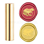 Wax Seal Stamp, Mini Brass Stamp Gun Wax Seal for Envelope Invitation Wedding Embellishment Bottle Decoration, Frog Pattern, 60x15mm(AJEW-WH0104-88-70)
