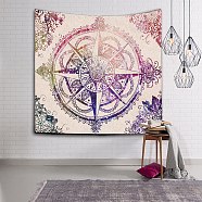 Polyester Bohemian Mandala Wall Hanging Tapestry, for Bedroom Living Room Decoration, Rectangle, Linen, 1020x1500mm(PW23062716340)