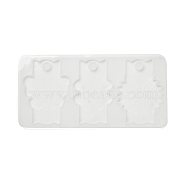 DIY Pendant Silicone Molds, Resin Casting Molds, for UV Resin, Epoxy Resin Craft Making, White, 90x181x5mm, Hole: 10.5mm, Inner Diameter: 47~55.5x79mm(DIY-G113-04D)