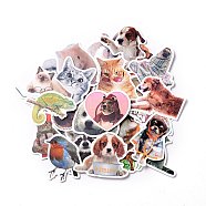 Waterproof Self Adhesive Paper Stickers, for Suitcase, Skateboard, Refrigerator, Helmet, Mobile Phone Shell, Animal Pattern, 42~74x40~80x0.2mm, about 52pcs/bag(X-DIY-F108-13)