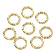 Alloy Linking Rings, Twisted, Golden, Ring, 10.5x1.5mm, Inner Diameter: 7.5mm(PALLOY-F737-01C-G)