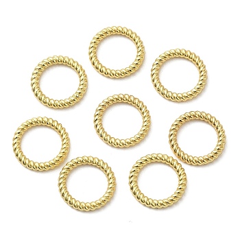 Alloy Linking Rings, Twisted, Golden, Ring, 10.5x1.5mm, Inner Diameter: 7.5mm