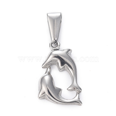 Stainless Steel Color Dolphin 304 Stainless Steel Pendants