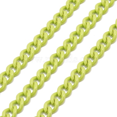Green Yellow Brass Curb Chains Chain