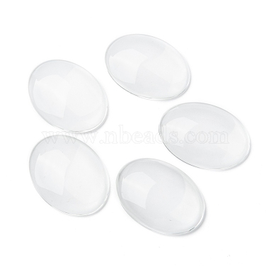 Transparent Oval Glass Cabochons(X-GGLA-R022-40x30)-4