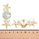 Alloy Enamel with Plastic Pearls Stud Earrings(EJEW-Z172-05G-01)-3