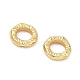 Brass Textured Linking Rings(KK-D289-32G)-2