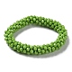 Crochet Glass Beads Braided Stretch Bracelet(BJEW-S144-002E-11)-1