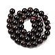 Natural Garnet Gemstone Beads Strands(G-R263-9mm)-3