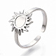 304 Stainless Steel Sun Cuff Rings(RJEW-N038-116P)-1