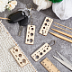 Rectangle Wooden Knitting Needle Gauge Pendants(WOOD-NB0002-39)-5