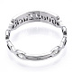 Non-Tarnish 304 Stainless Steel Word Good Luck Adjustable Ring for Women(RJEW-T027-13P)-4